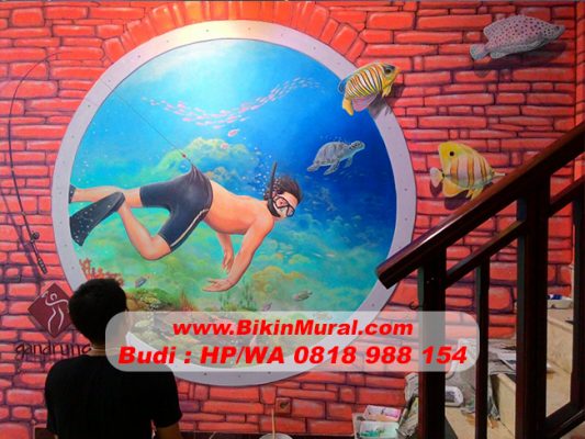 Jasa Mural Hotel di Sorong